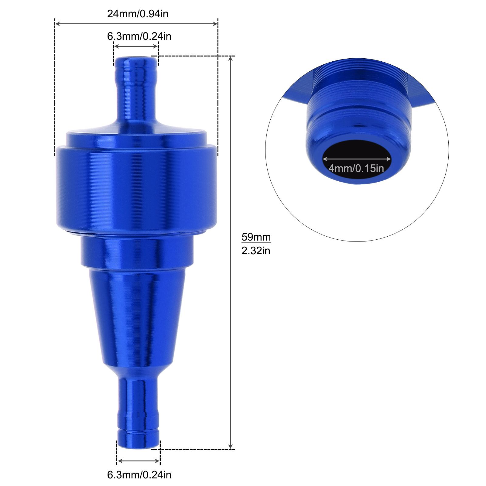1/4In 6mm Motorcycle Fuel Filt - огляд і ціна Motorcycle Oil Filter