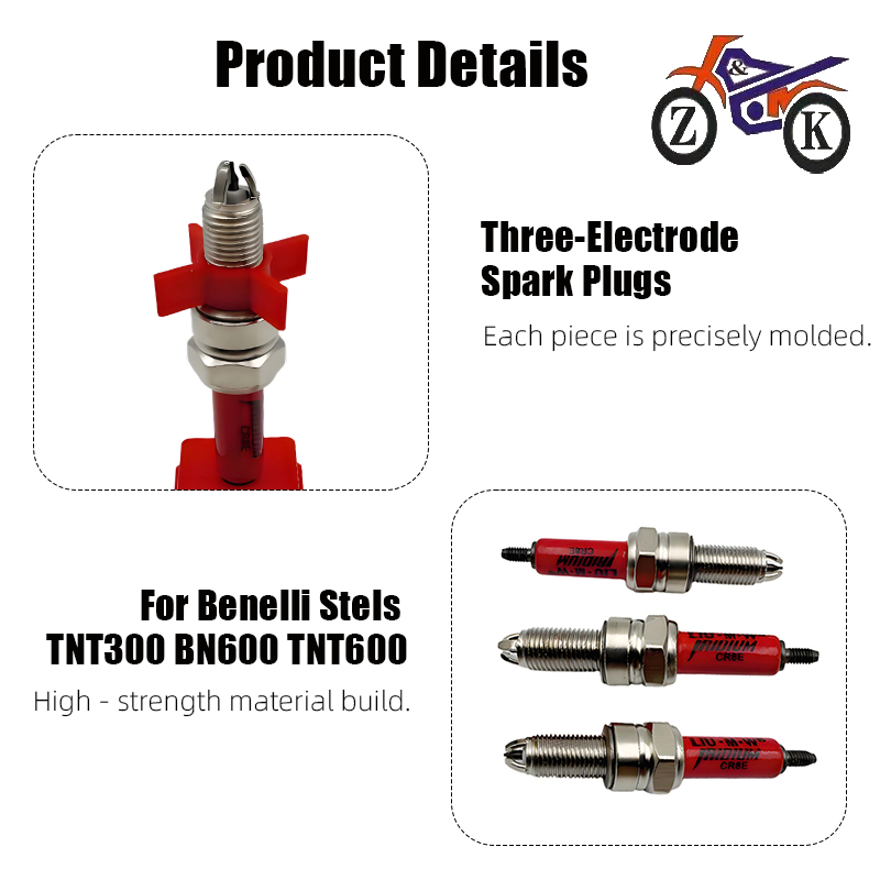1PCS CR8E 3-Electrode EFI Moto - огляд і ціна Motorcycle Spark Plug
